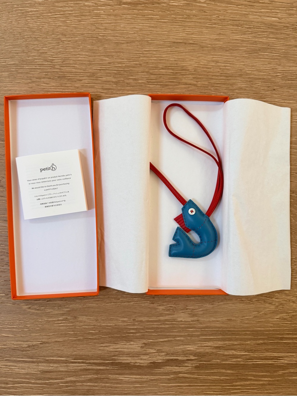 Hermes Petit H Shrimp Charm